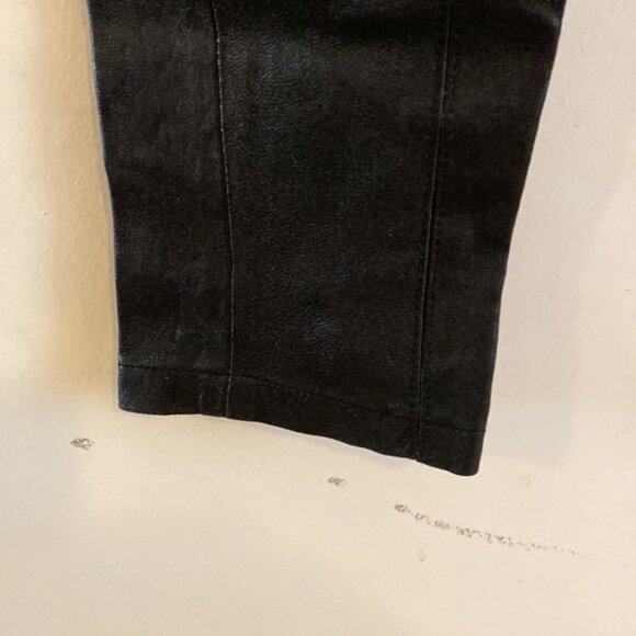 theory 100% lamb leather seamed leggings size 2 - Picture 5 of 8